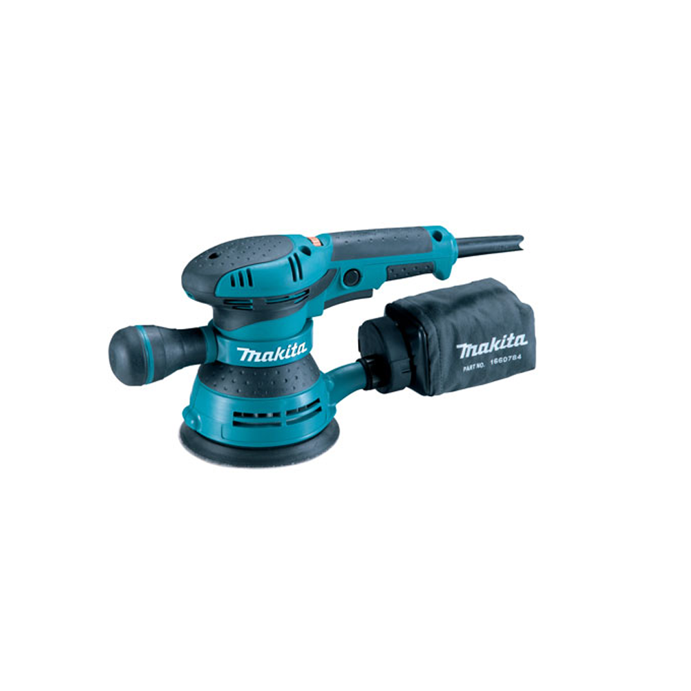 MAKITA RANDOM ORBIT SANDER 125MM DIAMETER 4,000 - 12,000 ORBITS/MIN 300W