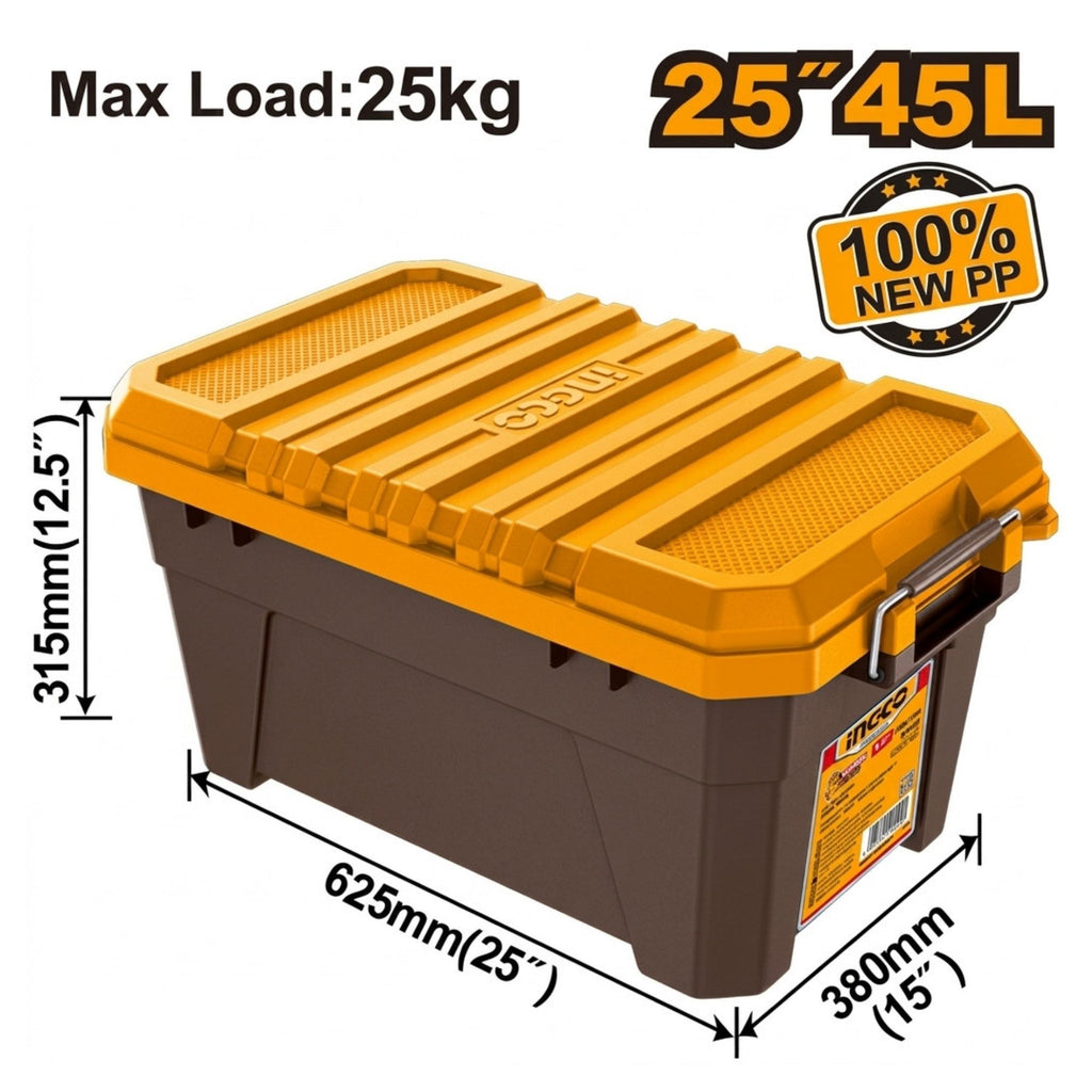 INGCO 25" PLASTIC TOOL BOX