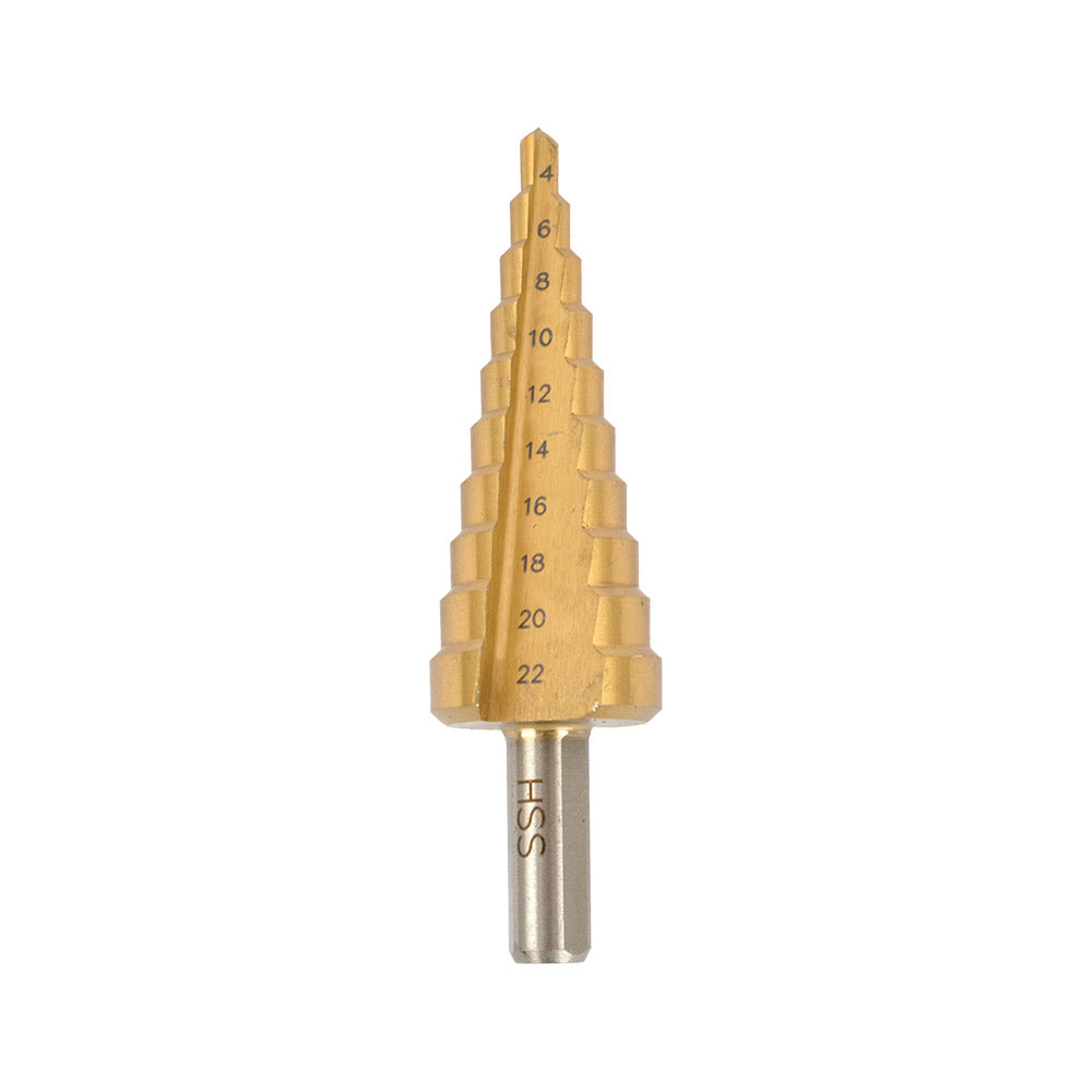 TORK CRAFT STEP DRILL HSS 4-22MMX2MM