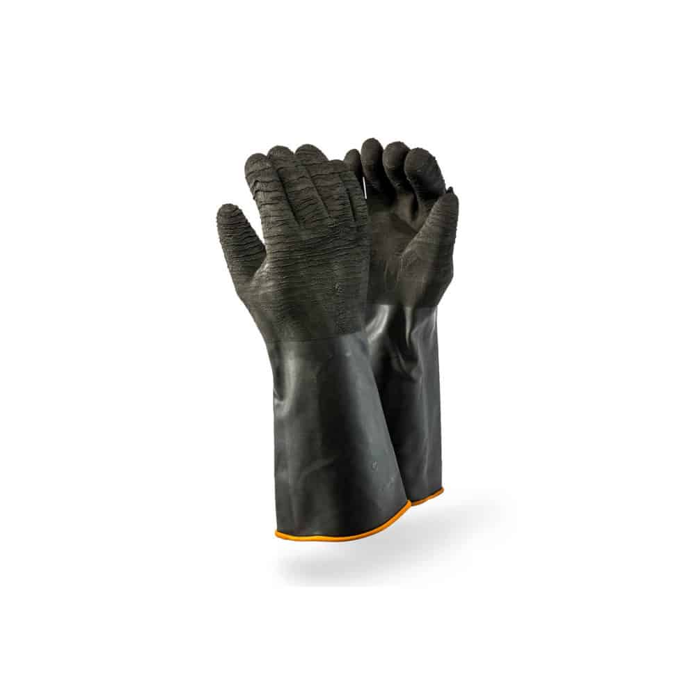 DROMEX GLOVES RUUBER IND. ROUGH PALM SHOULDER LENGTH(120)