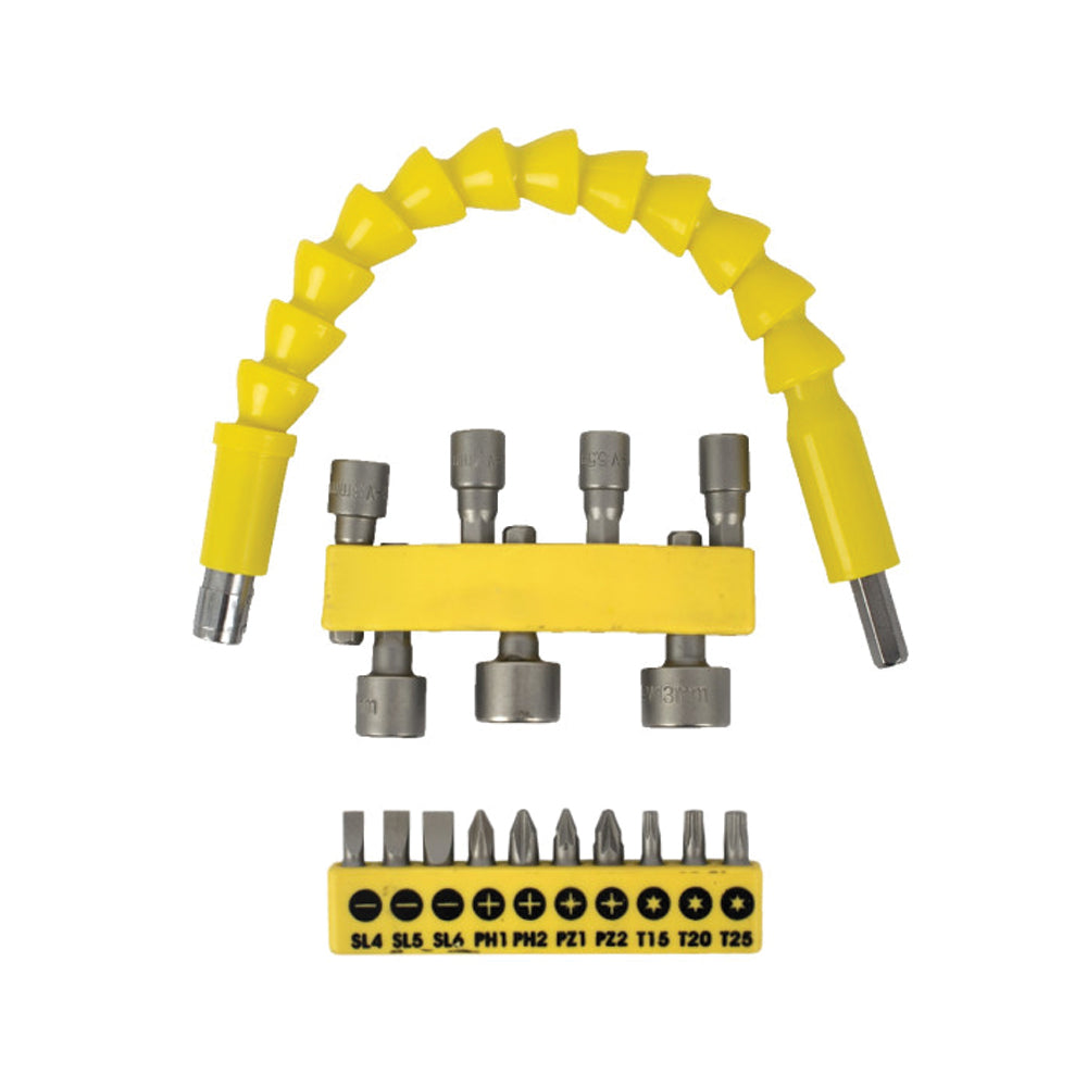 TORK CRAFT 18 PIECE FLEX. SHAFT & NUTSETTER SET