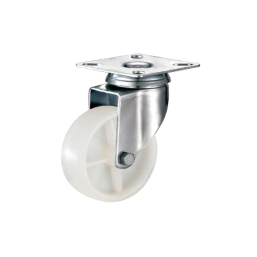 WHT PP/CASTOR SWIVEL 75MM