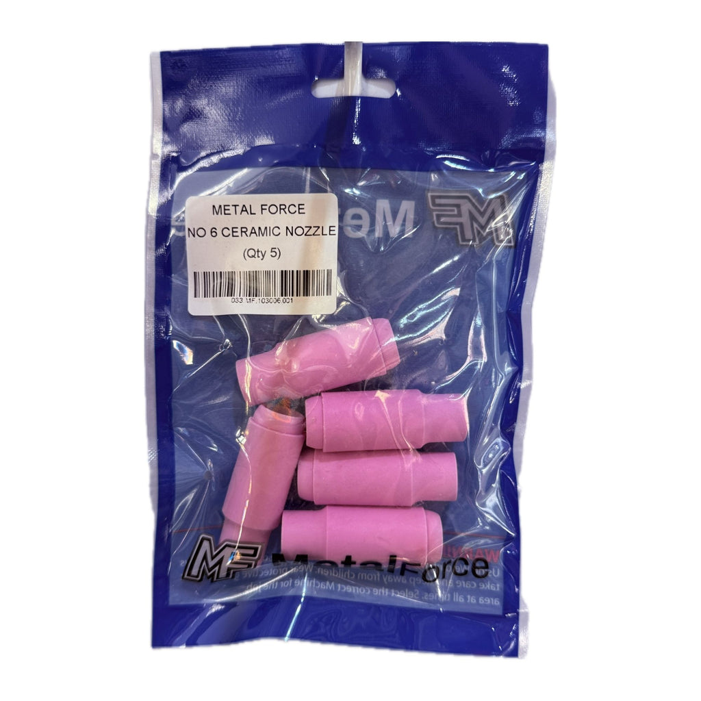 METAL FORCE NO 6 CERAMIC NOZZLE (PACK OF 5)