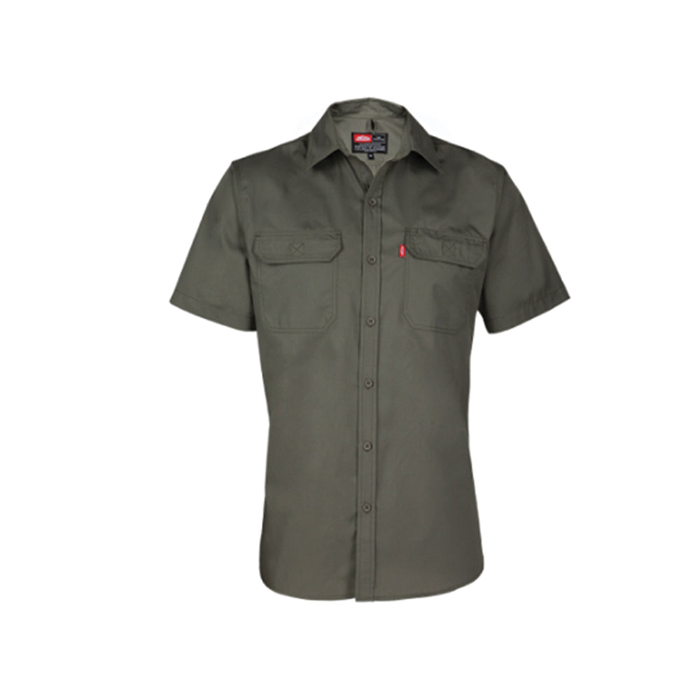 JONSSON IMAGE SHORT SLEEVE SHIRT COLOUR-OLIVE SIZE-3XL