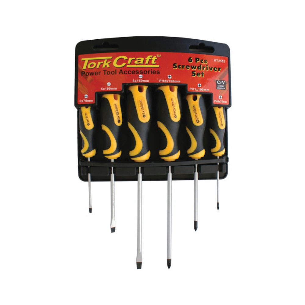 TORK CRAFT SCREW DRIVER SET 6