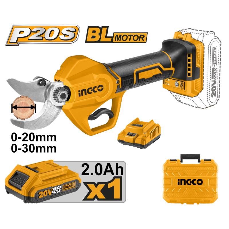 INGCO 20V PS+ C/L GAUGE STRAIGHT SHEAR KIT 20-30MM