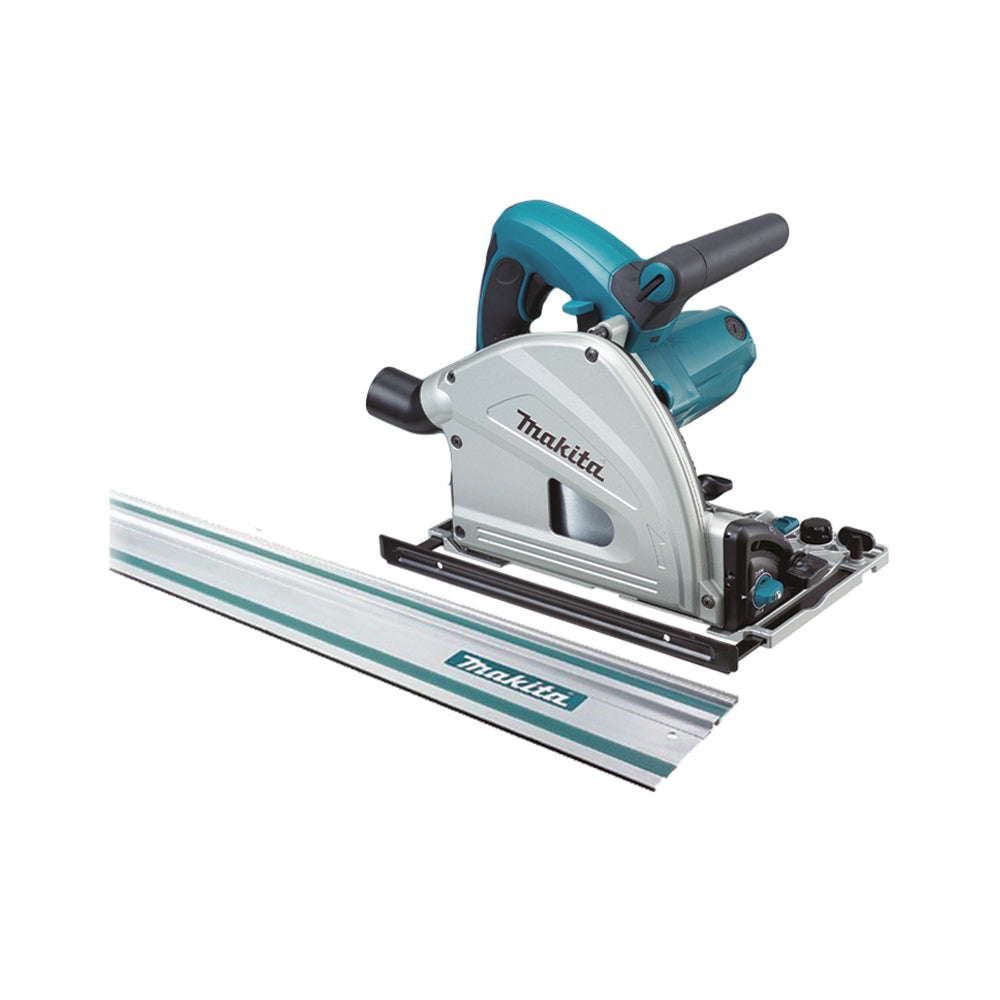 MAKITA PLUNGE SAW 165MM 1300W (56MM CUT @ 90°) WITH 1.4M RAIL