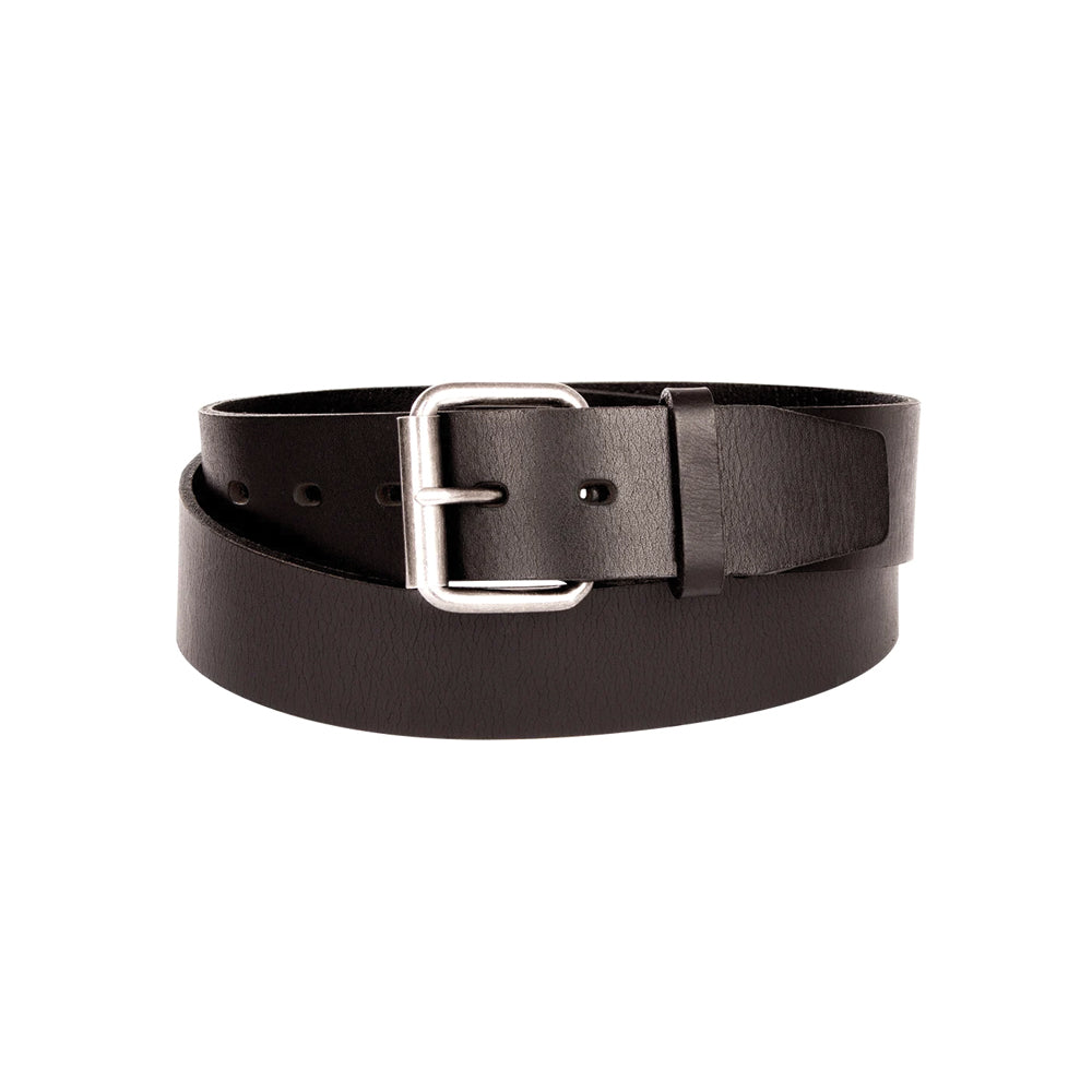 JONSSON MENS LEATHER BELT COLOUR-BLACK SIZE-S
