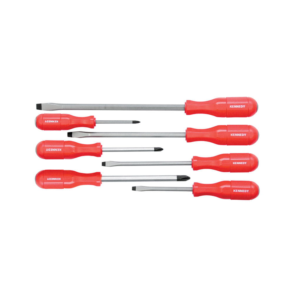 KENNEDY 7-PCE POUND THRU' HI-GRIP SCREWDRIVER SET - Cosmo Group