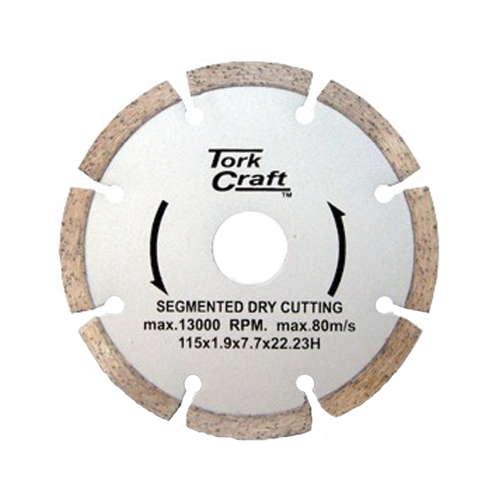 TORK CRAFT DIAMOND BLADE SEGMENTED 115MM