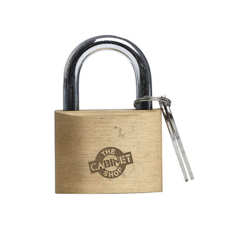 PADLOCK BRASS 32MM CARDED