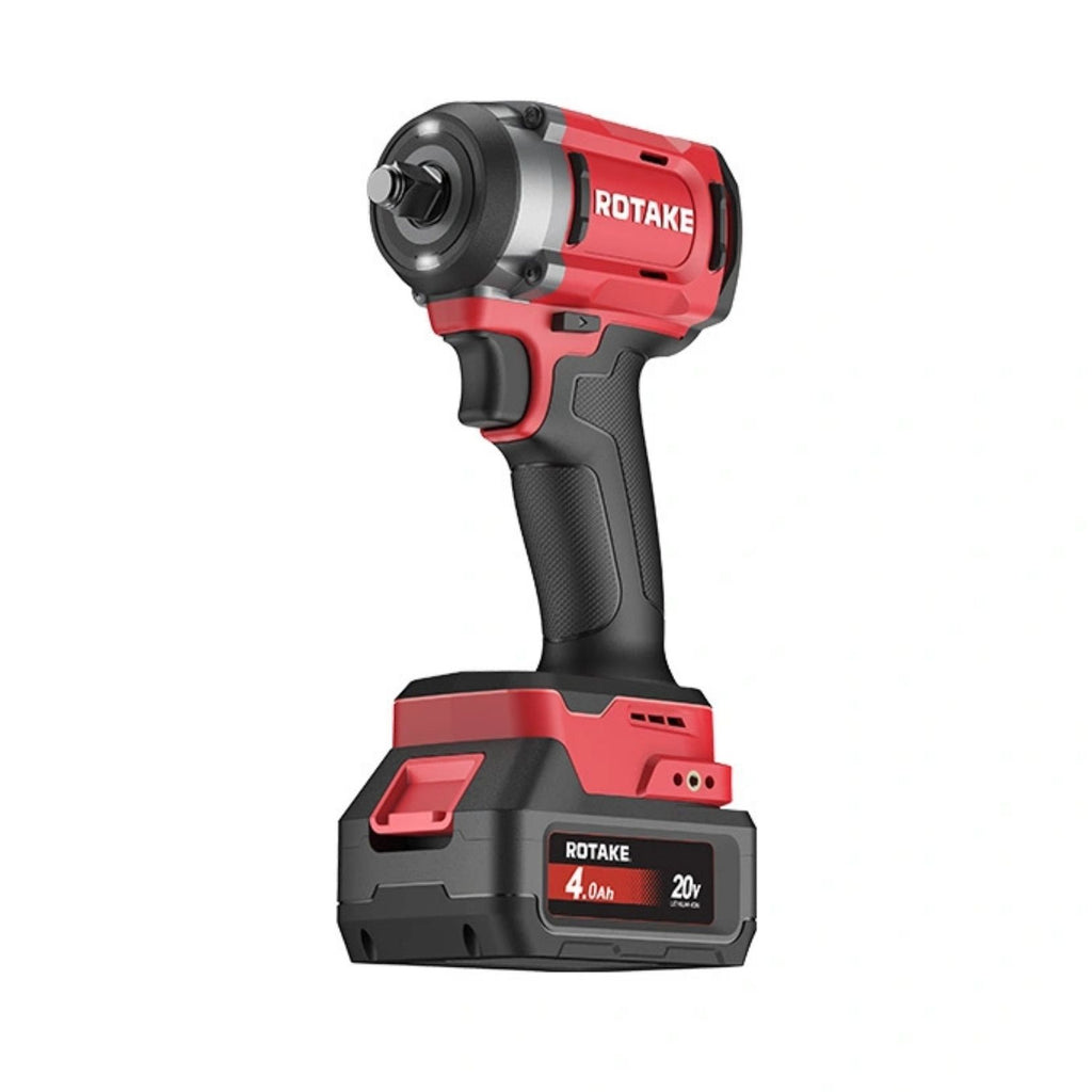 ROTAKE 20V CORDLESS COMPACT IMPACT WRENCH 1/2" INCL. 2 X 4A.H BATT & CHA