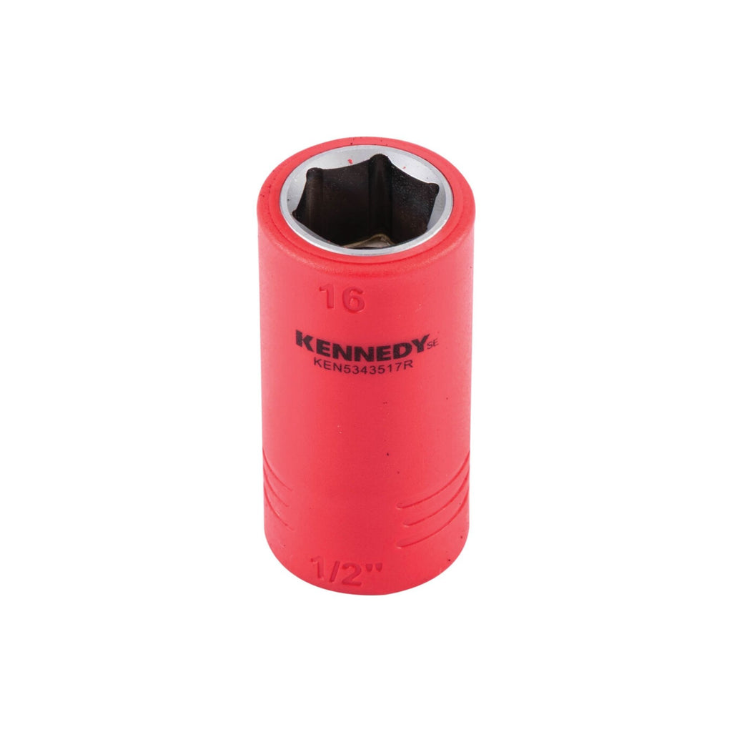 KENNEDY SE 1/2"" INSULATED HEXAGON SOCKETS-16MM