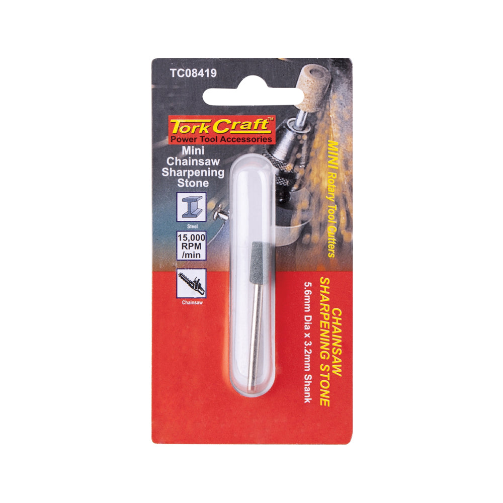 MINI CHAIN SAW CHARPENING STONE 5.6MM X 3.2MM SHANK