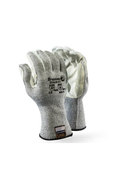 DROMEX TAEKI5 GLOVE LEATHER 14CM CUFF HEAT & CUT SIZE 10(12)