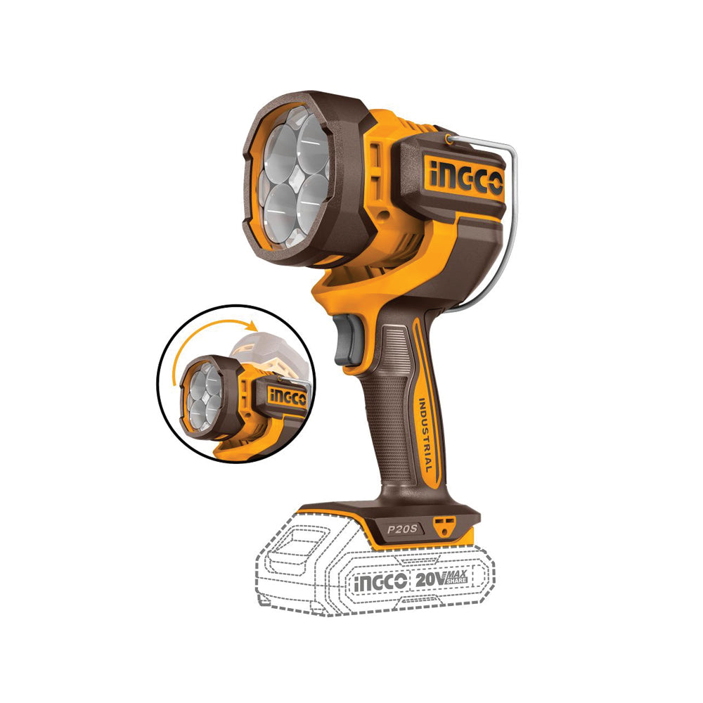 INGCO 20V PS+ C/L 2000 LUMENS WORK LAMP NO B/C 0ml