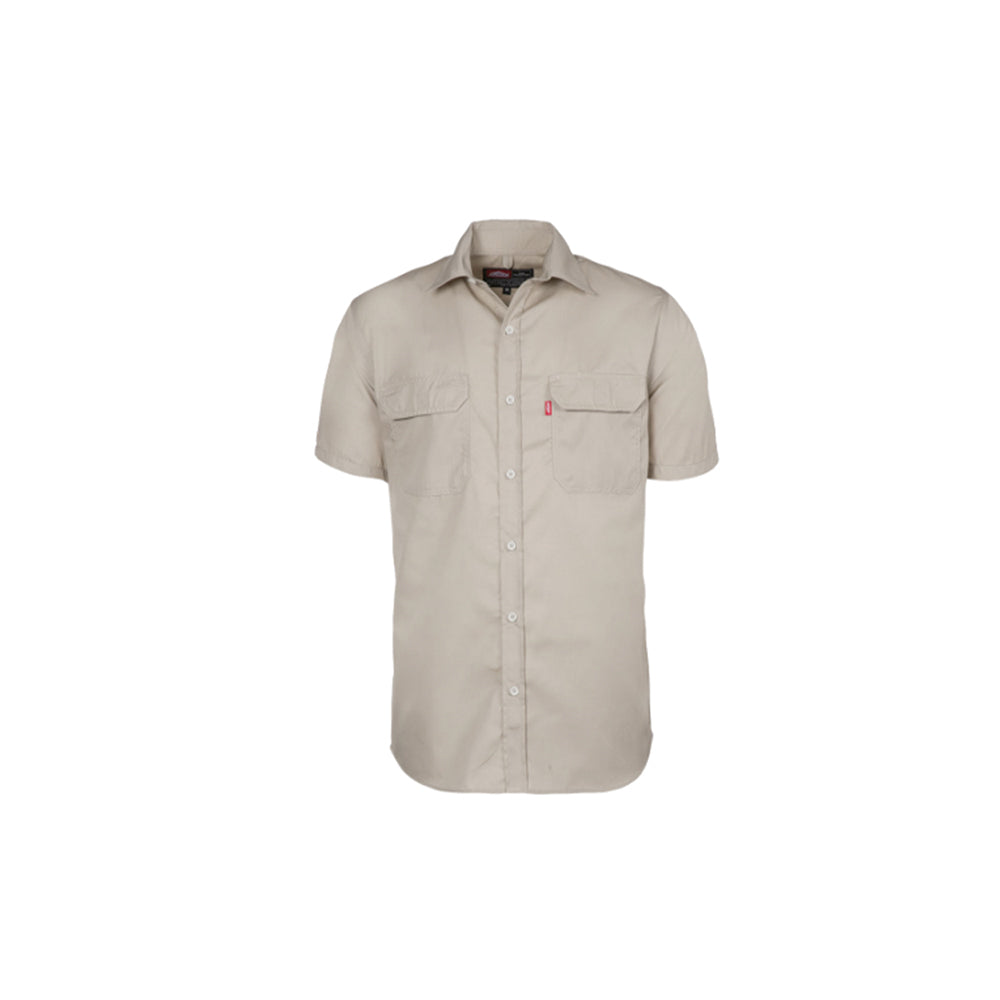 JONSSON IMAGE SHORT SLEEVE SHIRT  COLOUR-STONE  SIZE-4XL