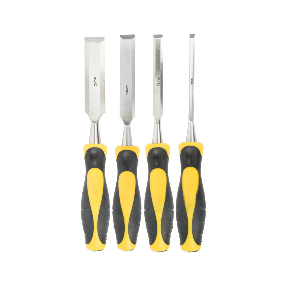 TORK CRAFT CHISEL SET WOOD 4PIECE ON HANGER IN BLISTER