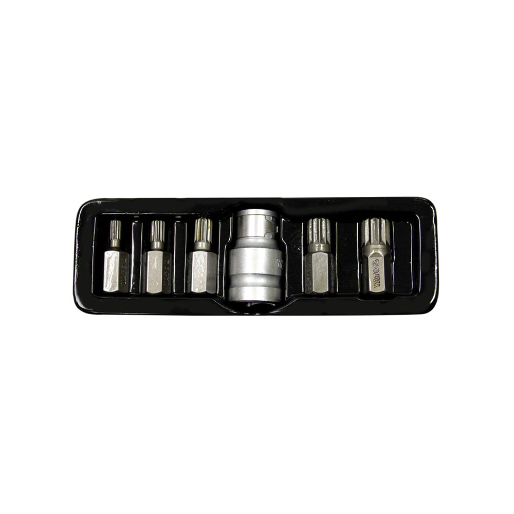 YATO SPLINE BIT SET 6PC M5-M12