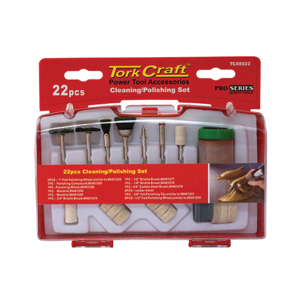 TORK CRAFT CLEANING & POLISHING SET 22 PCE MINI