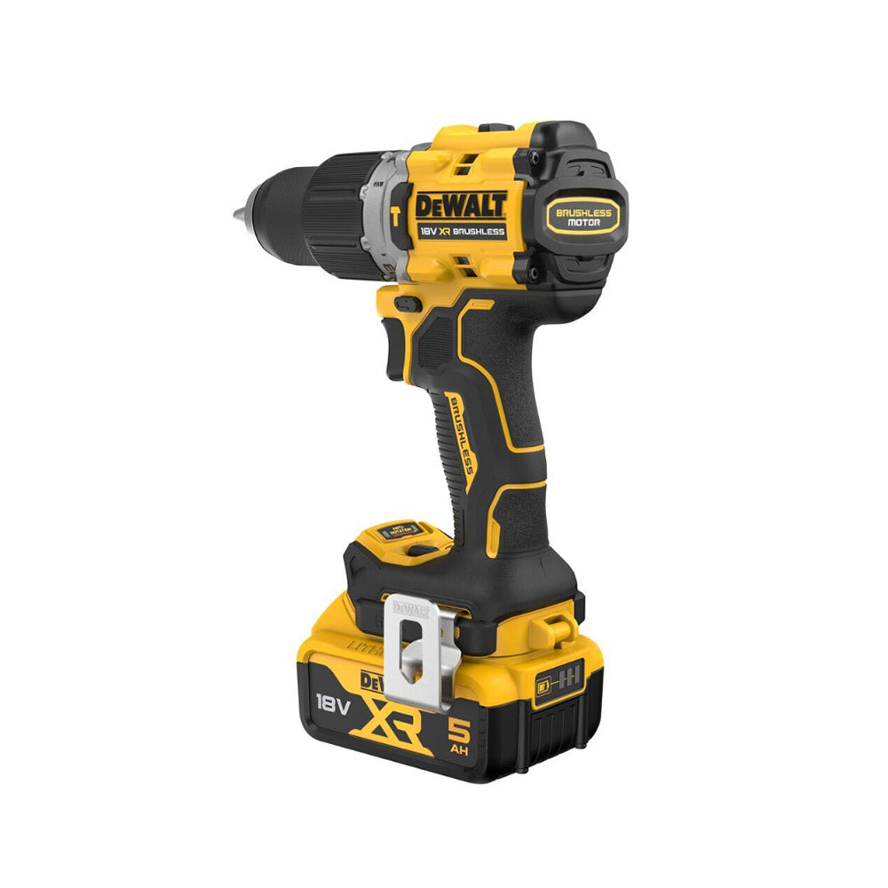 DEWALT CORDLESS HAMMER DRILL BRUSHLESS 18V XR 2X 5A.H BATT