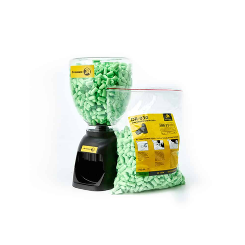 DROMEX BULLET SHAPED DISPOSABLE EARPLUG  EN352-2 SNR 35 (BAG OG 500)