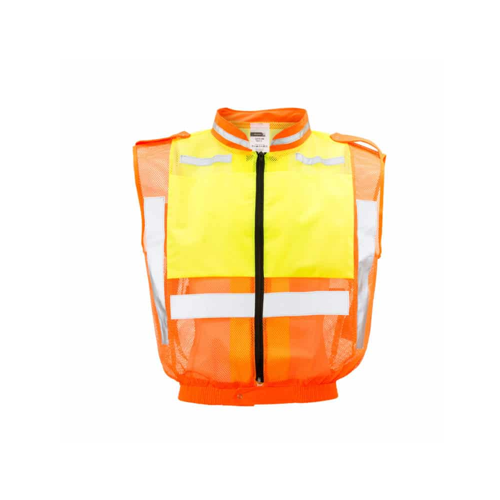 DROMEX LIME/ORANGE TRAFFIC RELECTIVE VEST SLEEVLESS SIZE 2XL