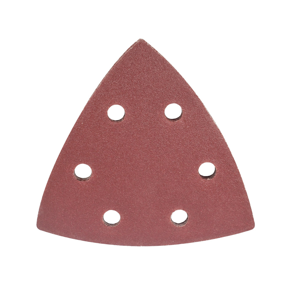 TORK CRAFT SANDING TRIANGLE VELCRO SHEET 120GRIT 94 X 94 X 94MM 5/PACK WITH HOLE