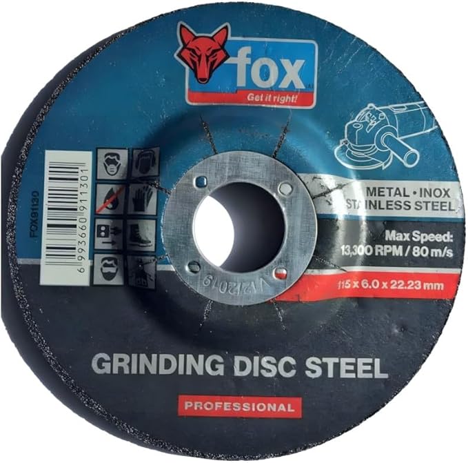 FOX CUTTING DISC 115X2.5 STEEL