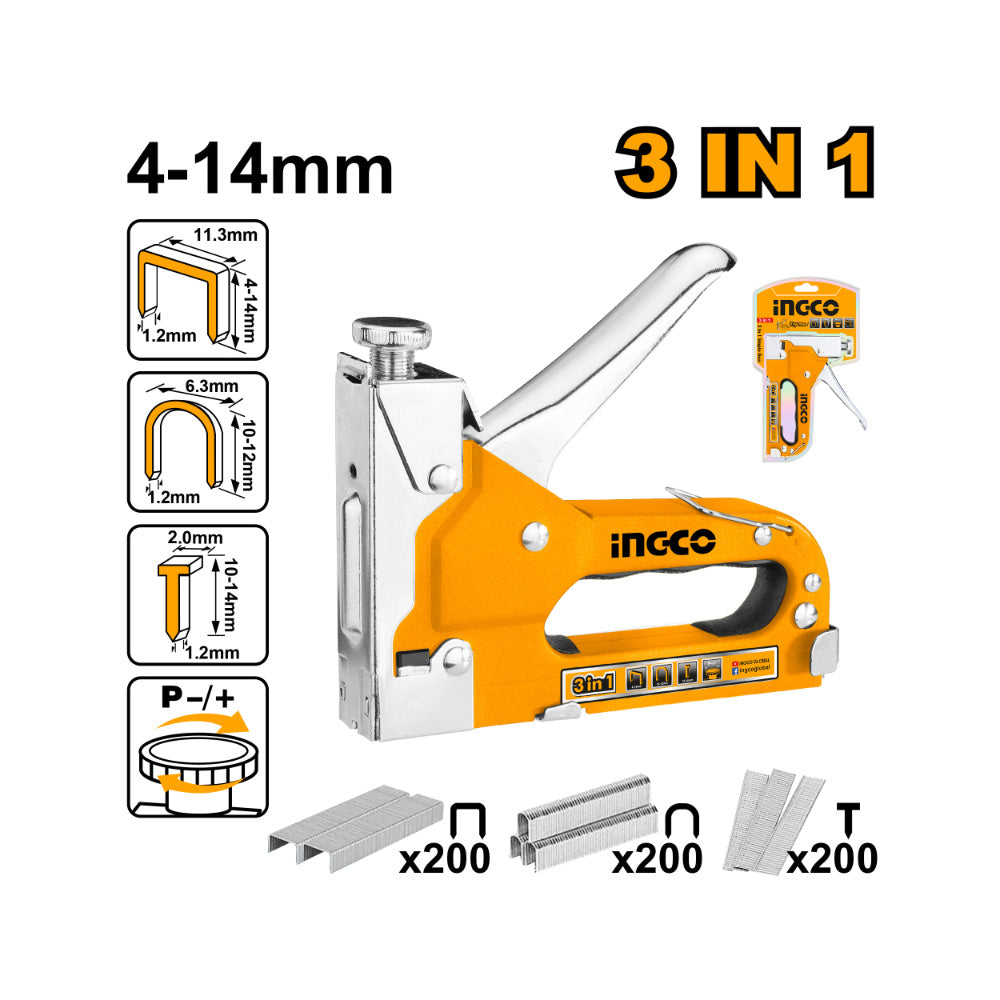 INGCO 3 IN 1 STAPLE GUN