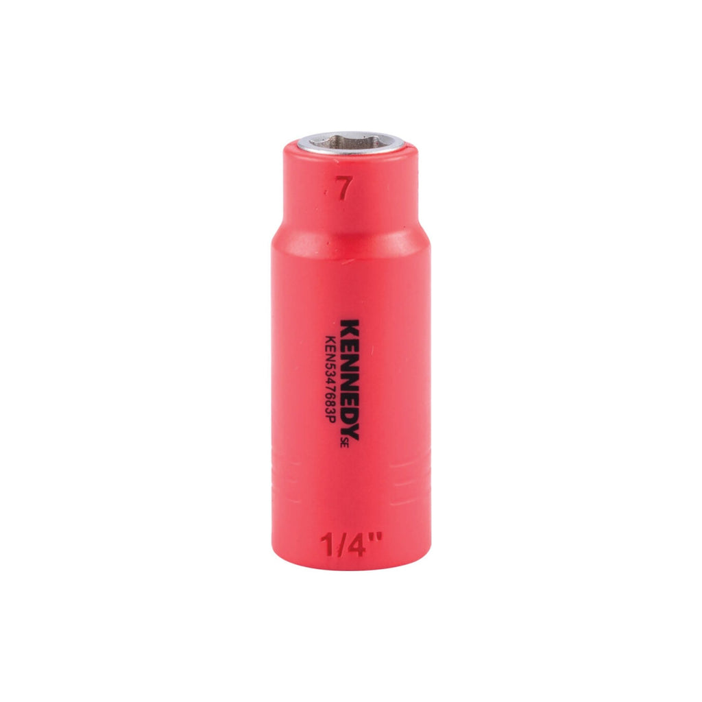 KENNEDY SE 1/4"" INSULATED HEXAGON SOCKETS-7MM