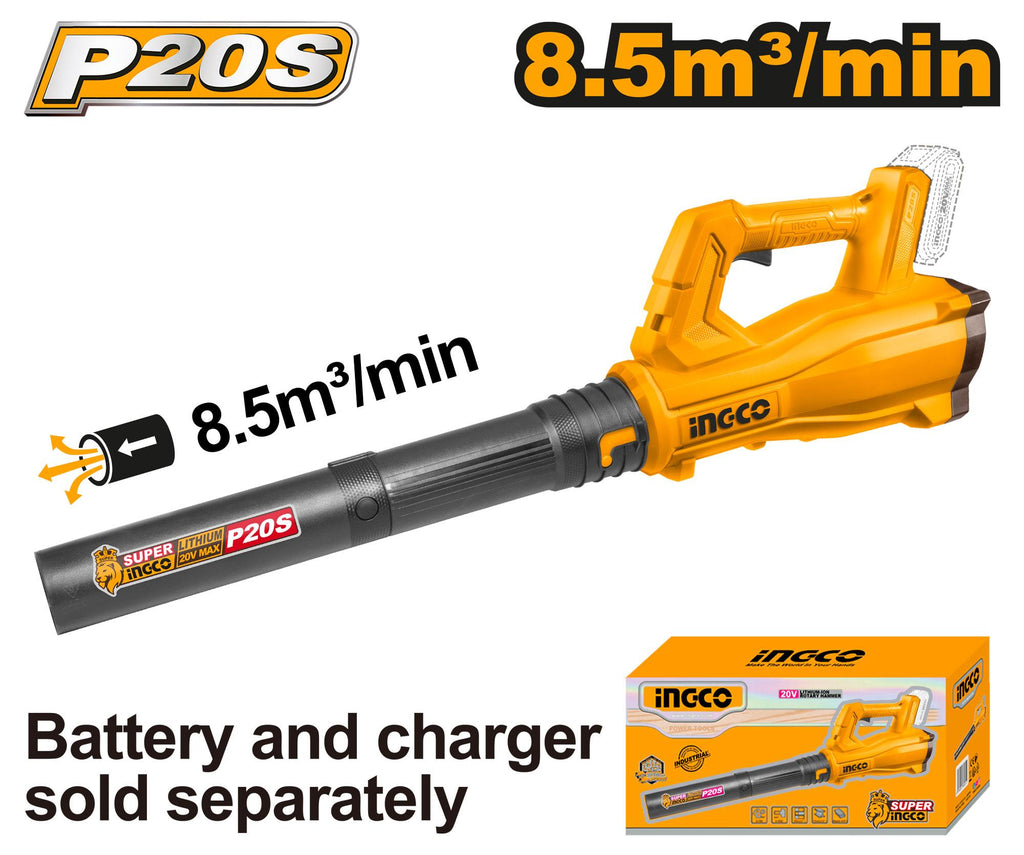 INGCO CORDLESS BLOWER 20V LITHIUM-ION