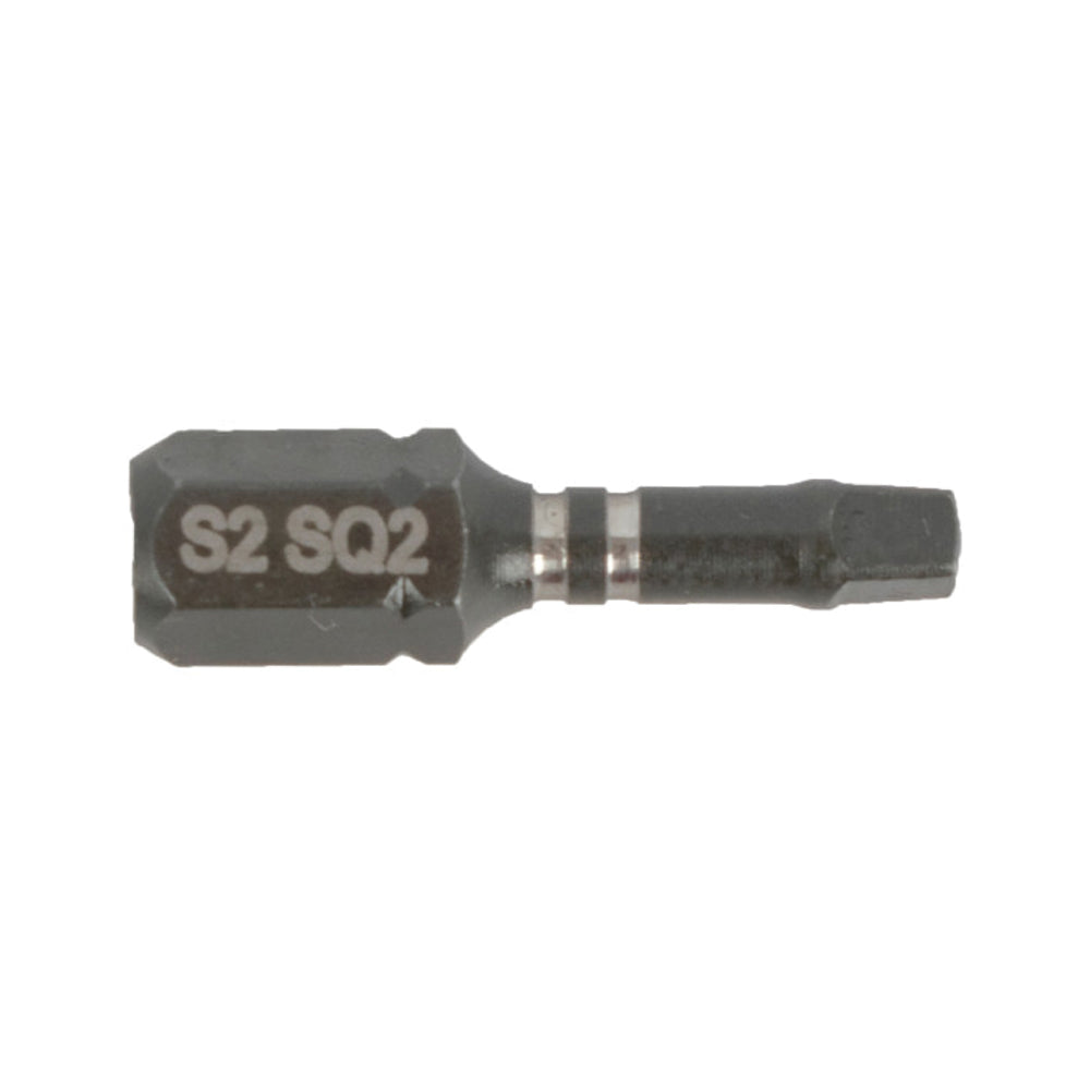TORK CRAFT IMPACT SQUARE RECESS BIT NO2 25MM 15PC TIC TAC CASE SQ2