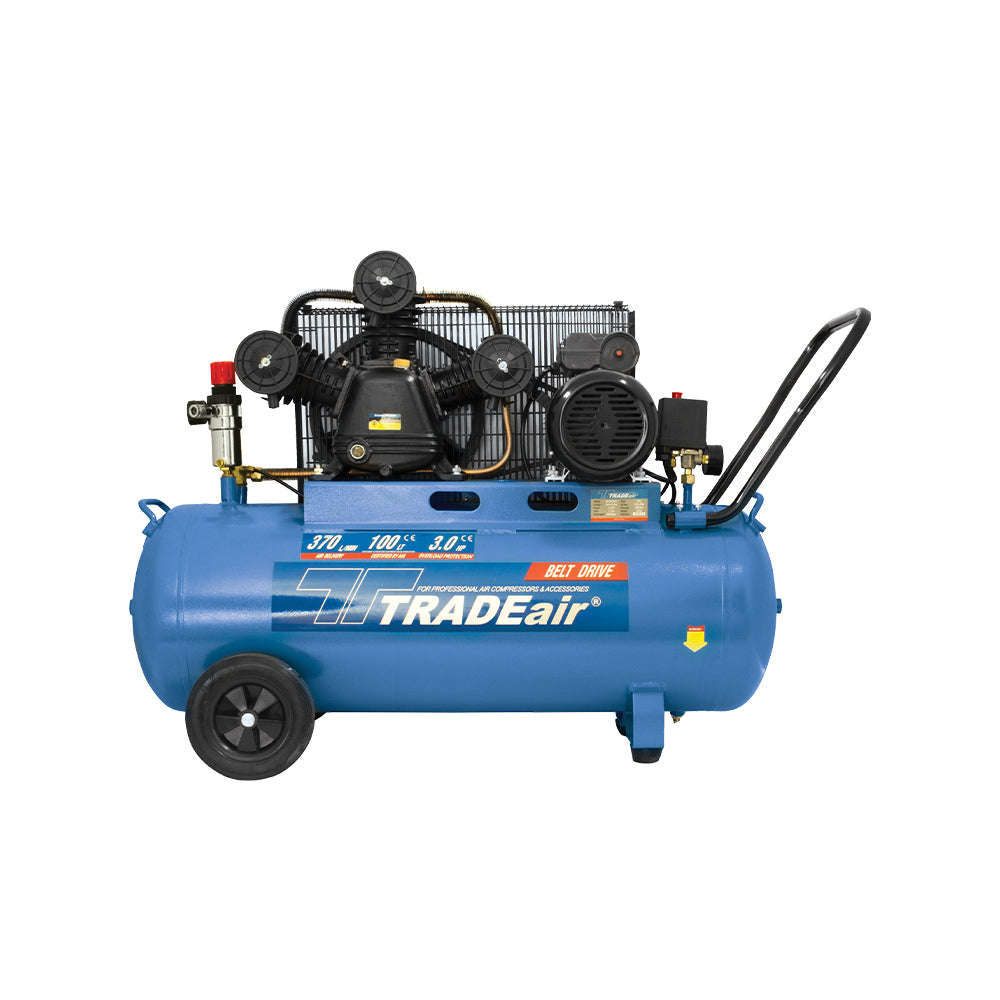 TRADEAIR COMPRESSOR 3HP 100L BELT DRIVEN