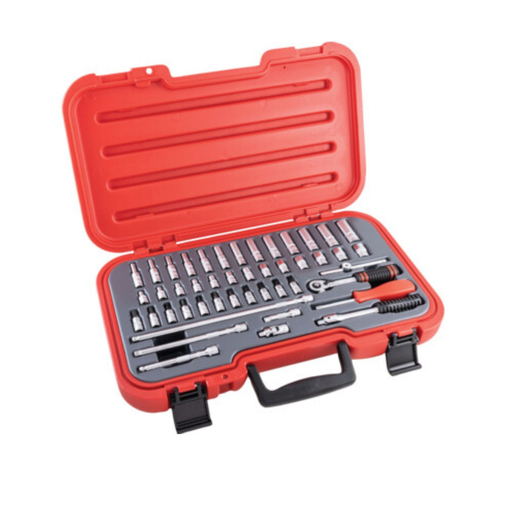 KENNEDY 46PC MM/AF SOCKET SET 1/4 '' SQ DR