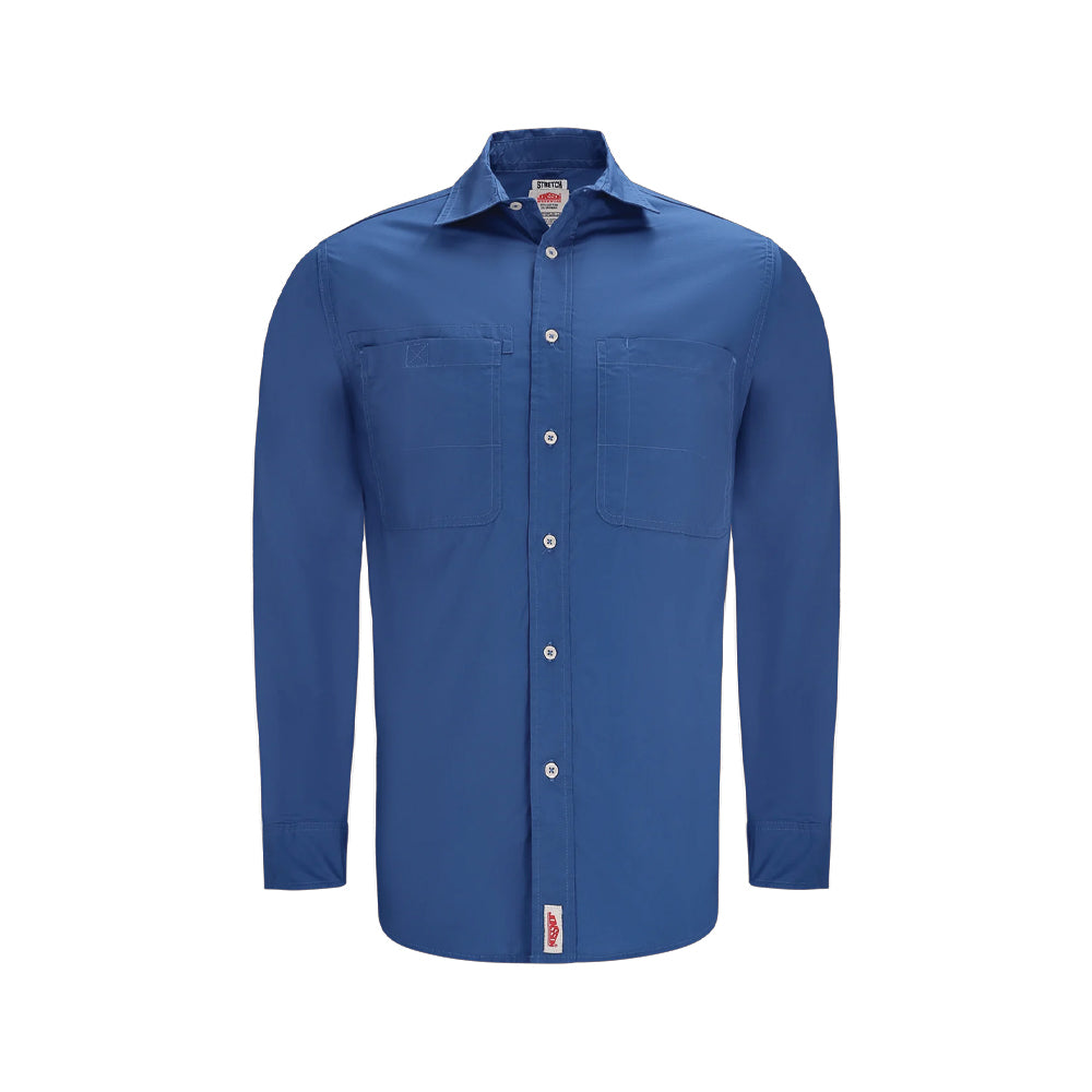 JONSSON STRETCH LONG SLEEVE SHIRT COLOUR-AIRFORCE BLUE  SIZE-2XL