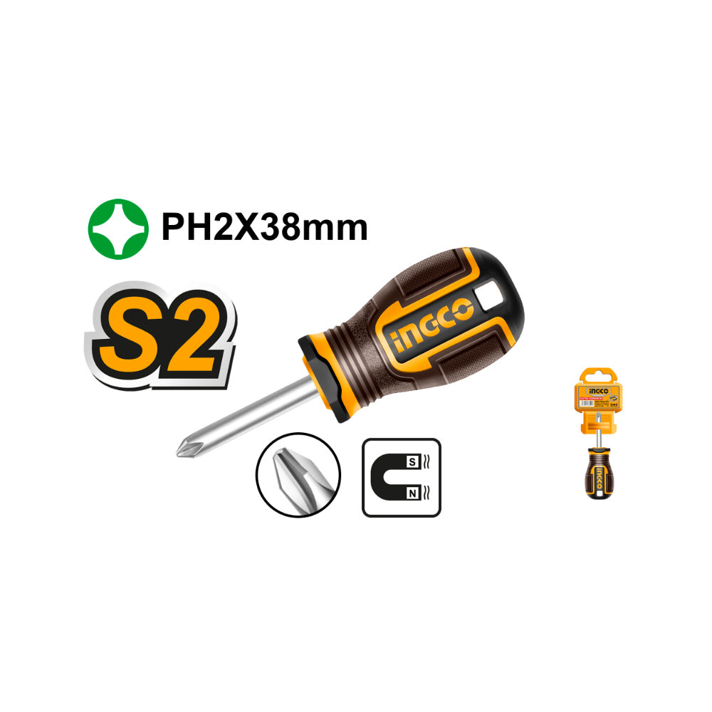 INGCO S/DRIVER S2 PH2X38MM MAGNETIC