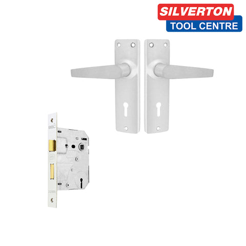 BBL LOCKSET 2 LEVER WITH ALU HANDLES BLISTER