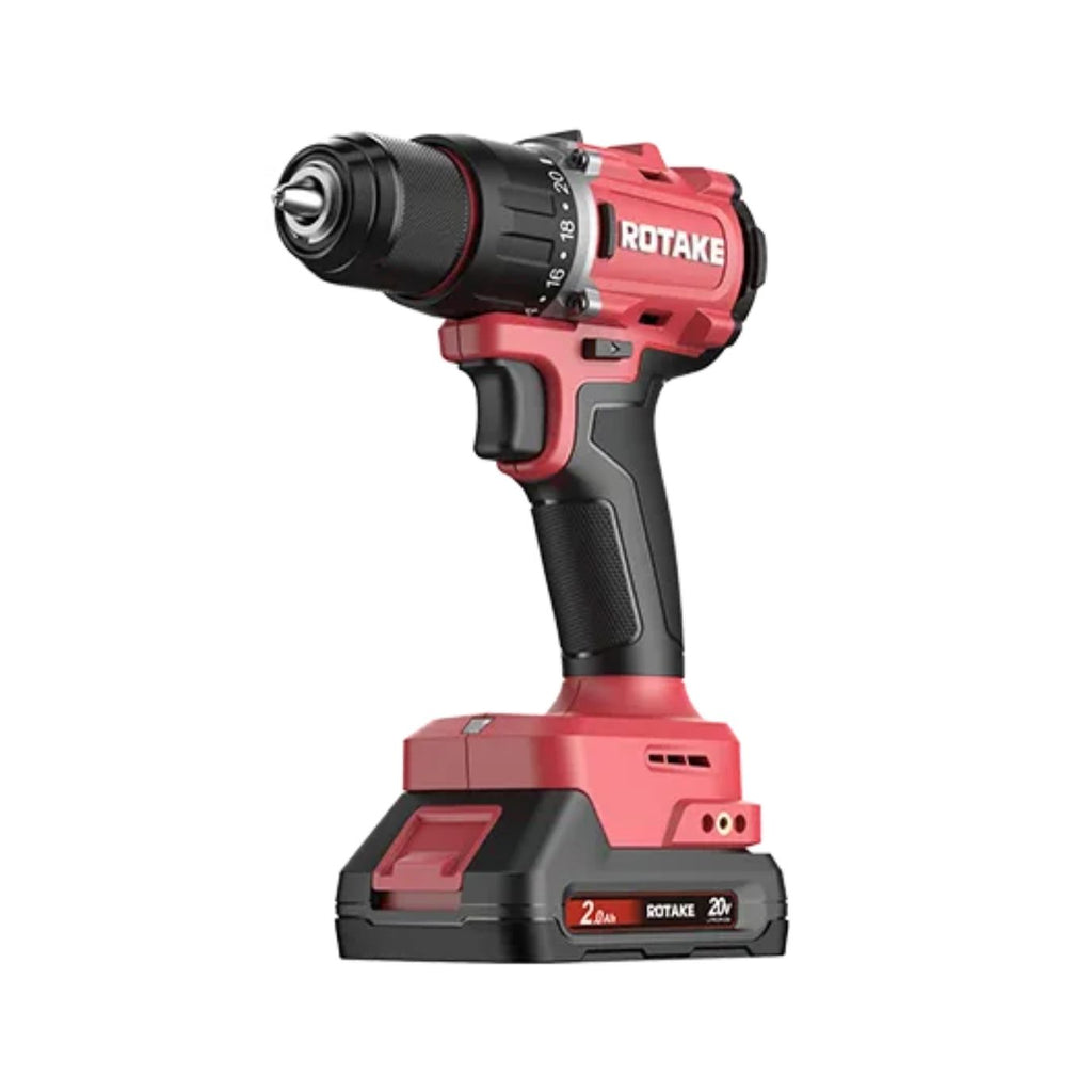 ROTAKE 20V CORDLESS HAMMER DRILL 1/2" INCL.2 X 2A.H  BATT& CHA