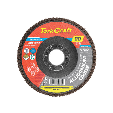 TORK CRAFT FLAPPER DISC 115MM P80