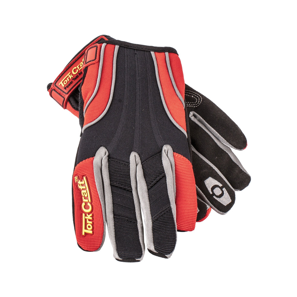 TORK CRAFT MECHANICAL GLOVES RED SMALL
