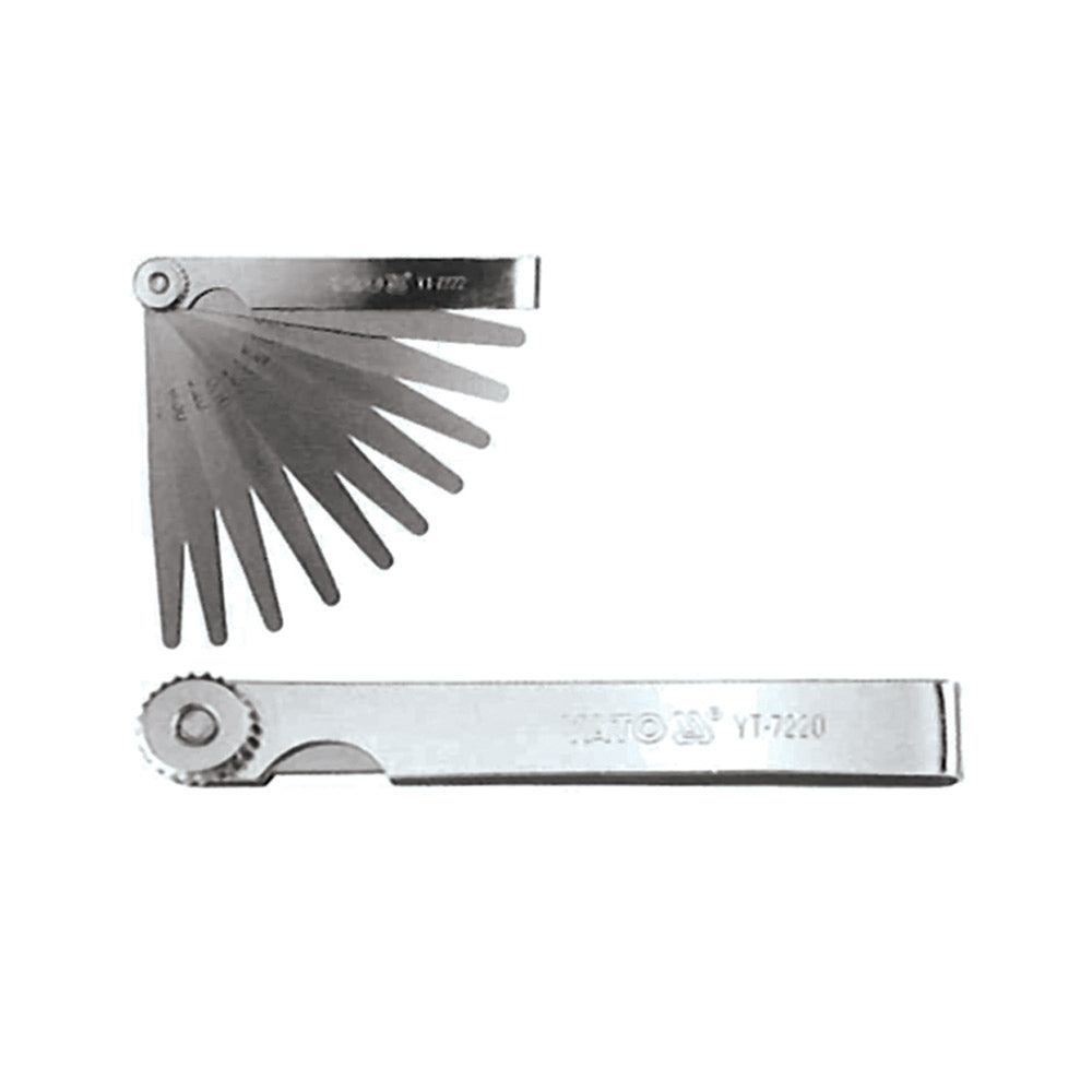 YATO FEELER GAUGE 0.02-1.0MM 17-BLD