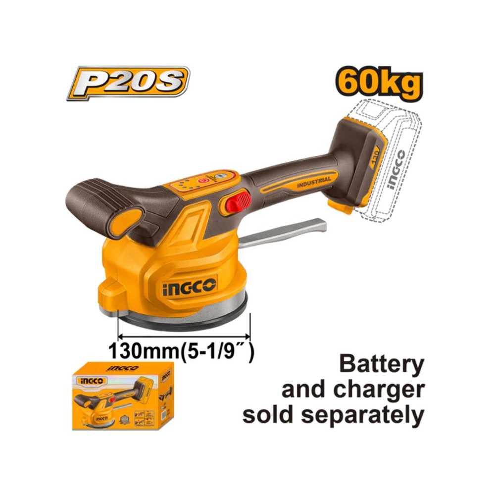 INGCO 20V PS+ C/L TILE VIBRATION MACH 60KG 130MM