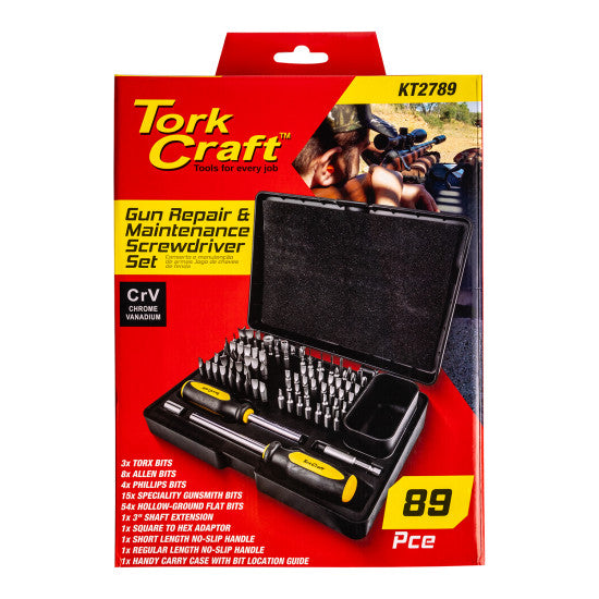 TORK CRAFT GUNSMITHING SET 89PC SCREWDRIVING SET PROFESSIONAL