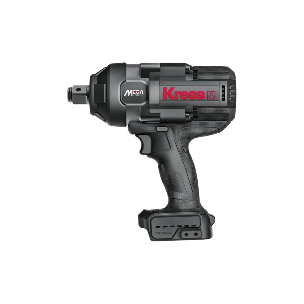 KRESS CORDLESS IMPACT WRENCH  20V BL 1300NM 1/2" BARE TOOL STACKING CASE S