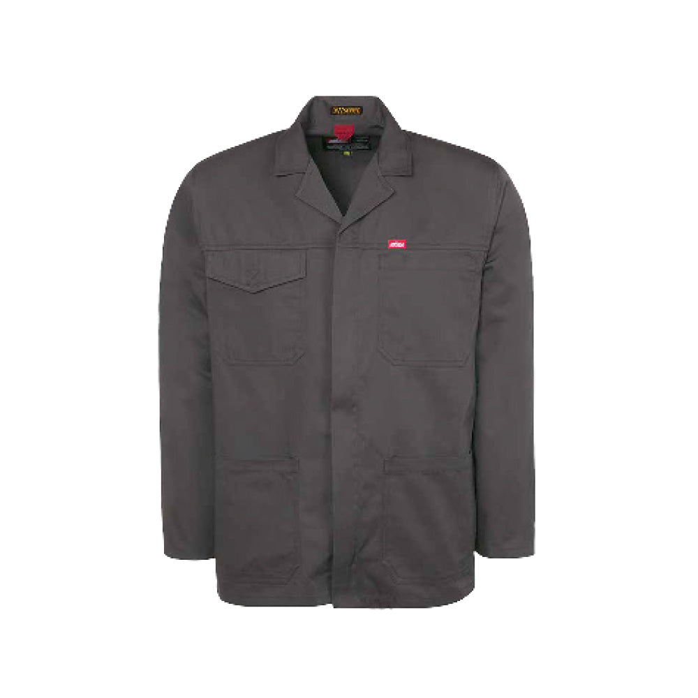 JONSSON POLYCOTTON WORK JACKET COLOUR-CHARCOAL SIZE-M