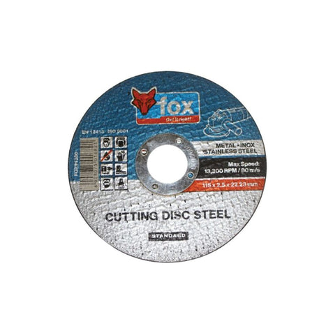 FOX CUTTING DISC 115X2.5 STEEL