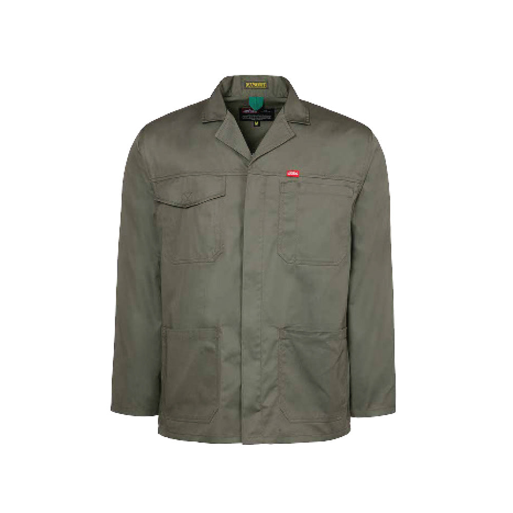 JONSSON POLYCOTTON WORK JACKET COLOUR-OLIVE SIZE-L